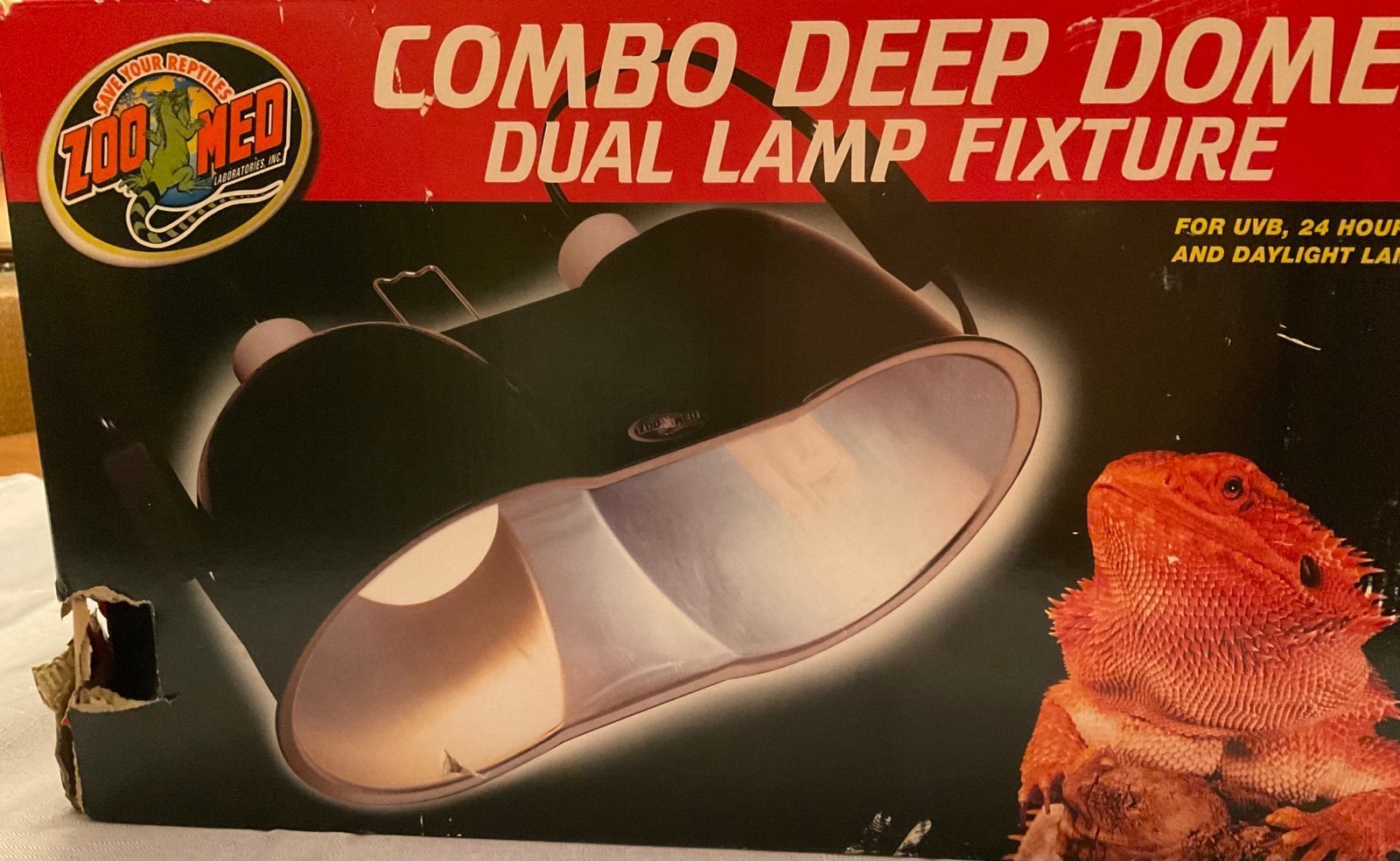 Combo deep dome Dual Lamp Fixture