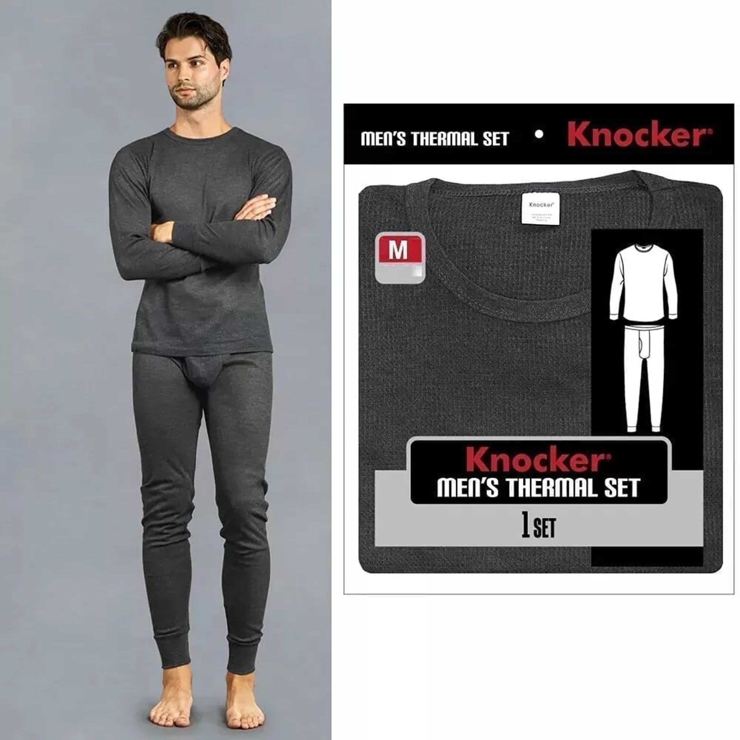 Knocker Long Johns Men's Thermal Underwear Set 1 Set