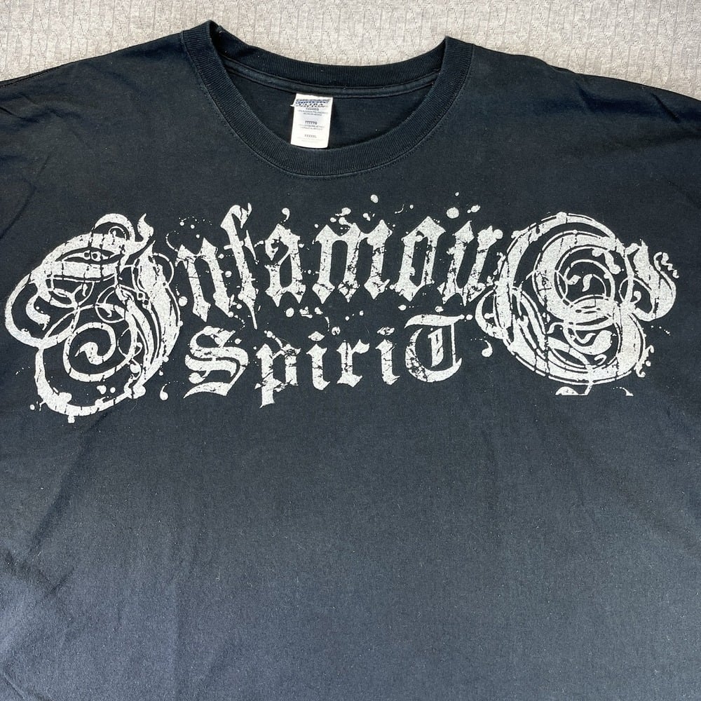 Infamous Spirit Men (XXXXXL) Y2K 1990's MMA fighting Affliction Gildan T-shirt