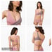Lululemon 8 Pink Taupe Lunar Rock Gray Tie Bikini All that glimmers High Waist M