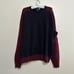 Brooks Brothers maroon and navy color block lambswool sweater size L