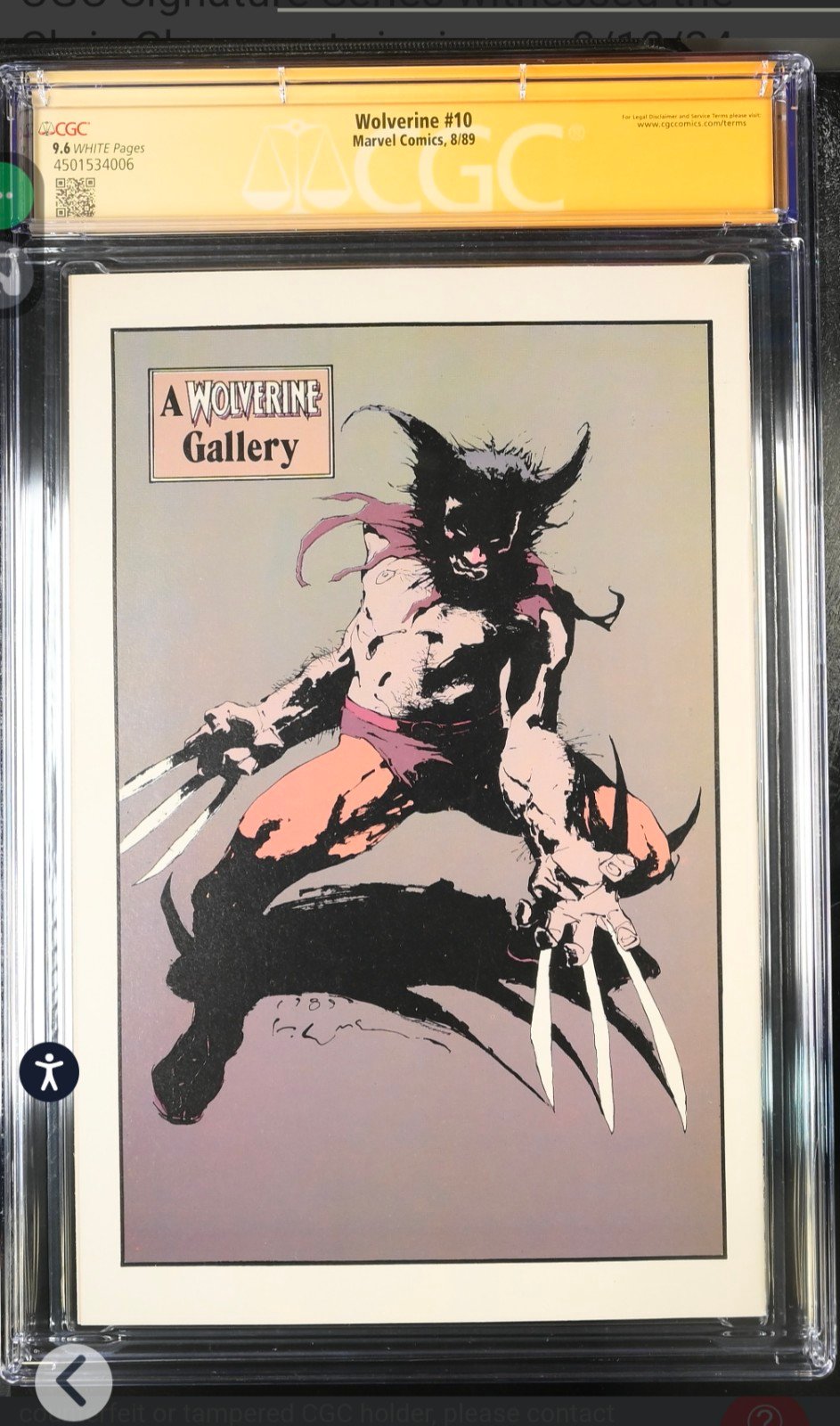 品質検査済 Wolverine 10 CGC SS 9.6 洋書