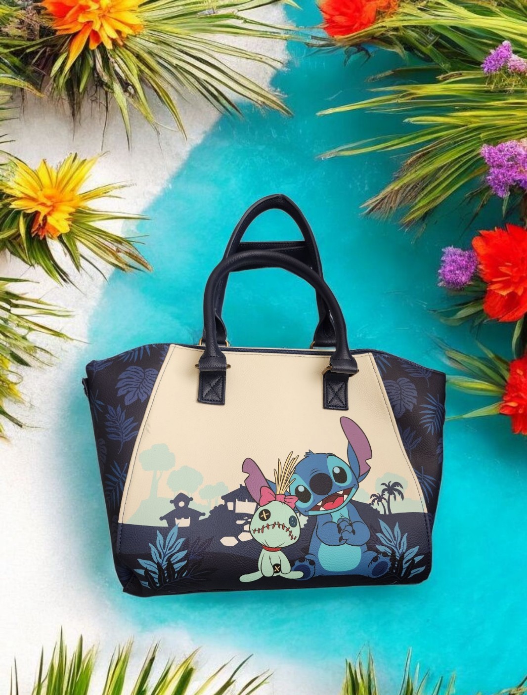 Loungefly Disney Stitch and Scrump Tropical Handbag