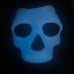 3d printed Call of duty Ghost mask glow in the dark.