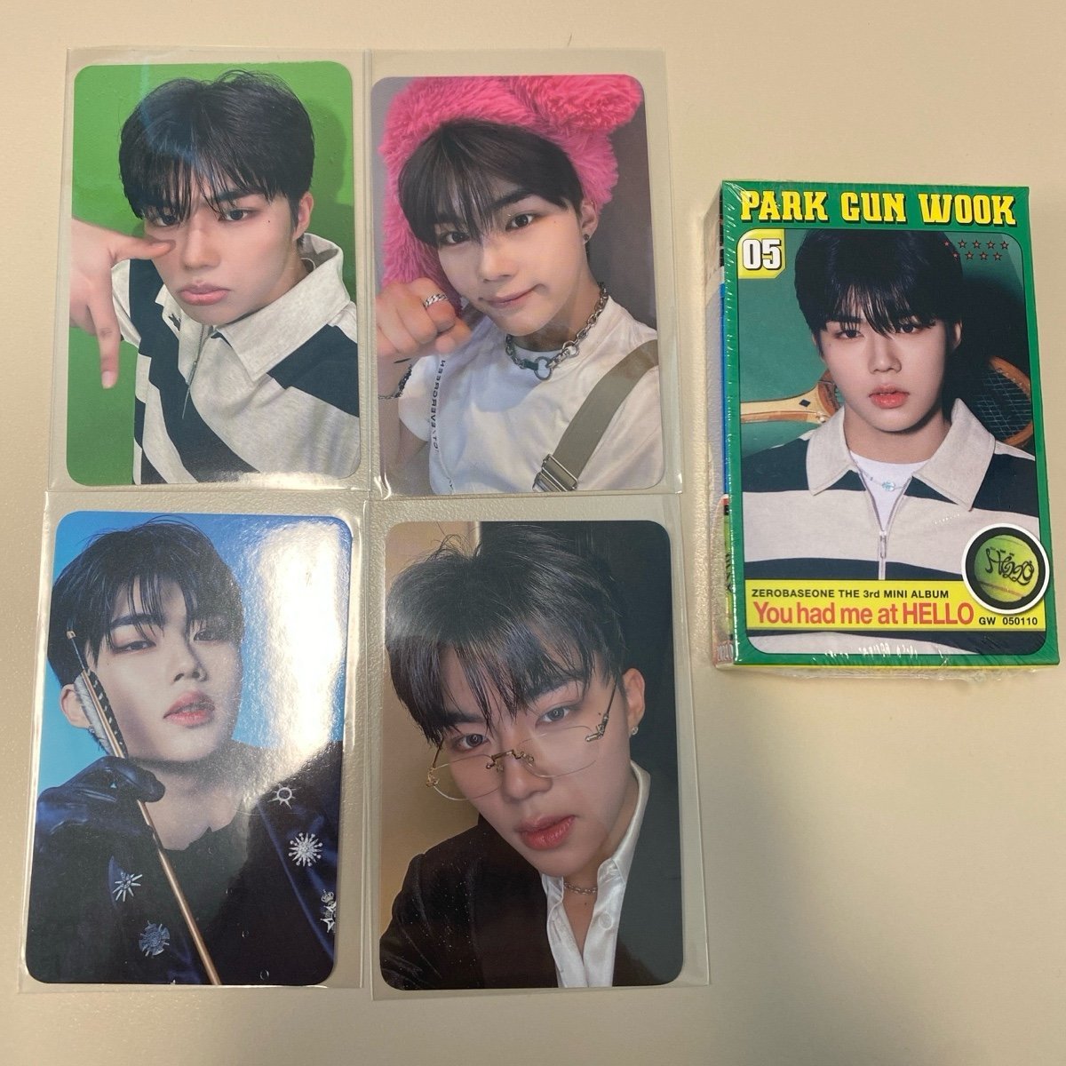 zerobaseone photocard gunwook SET
