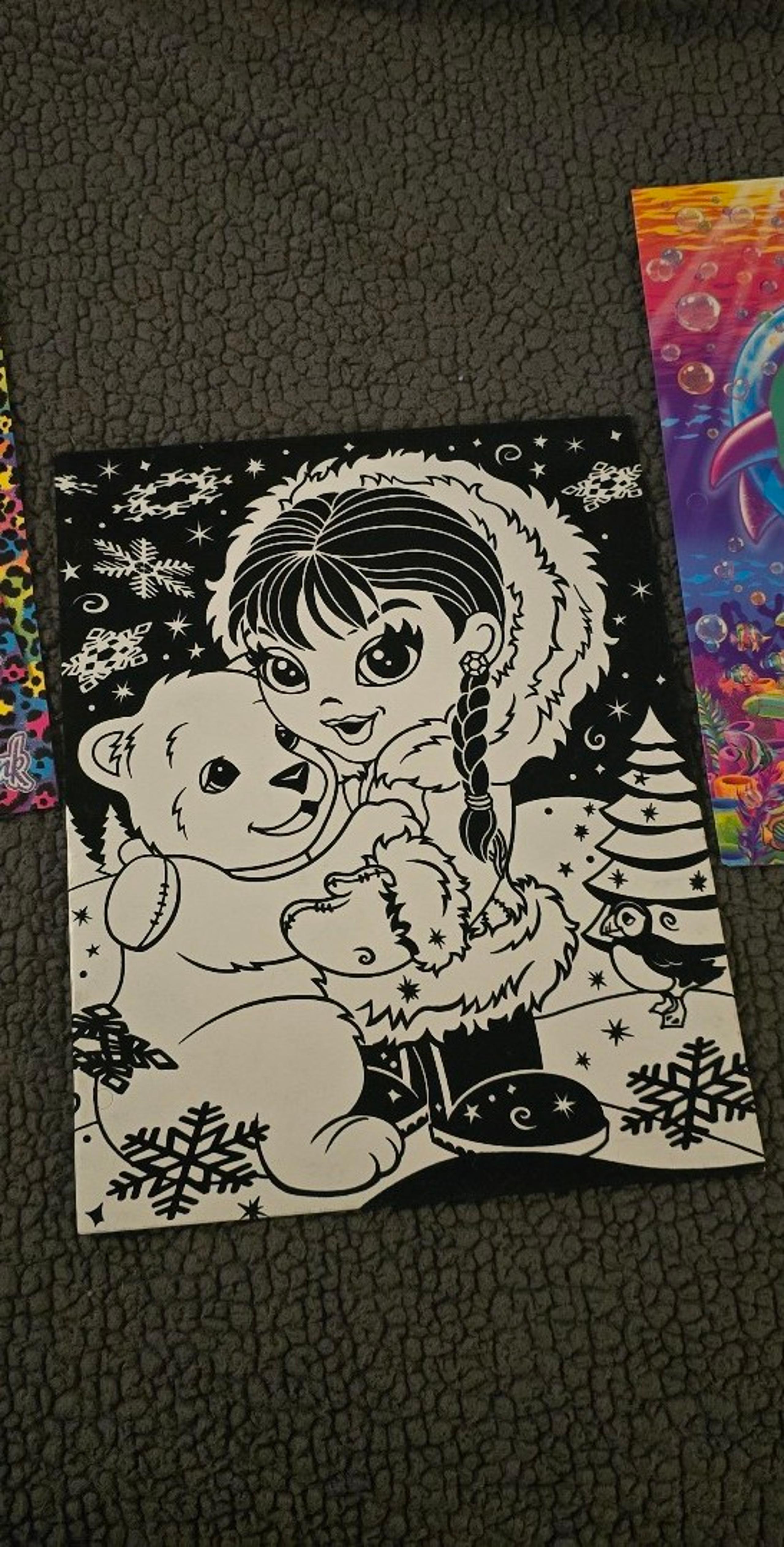 Lisa Frank Anana Velvet Folder