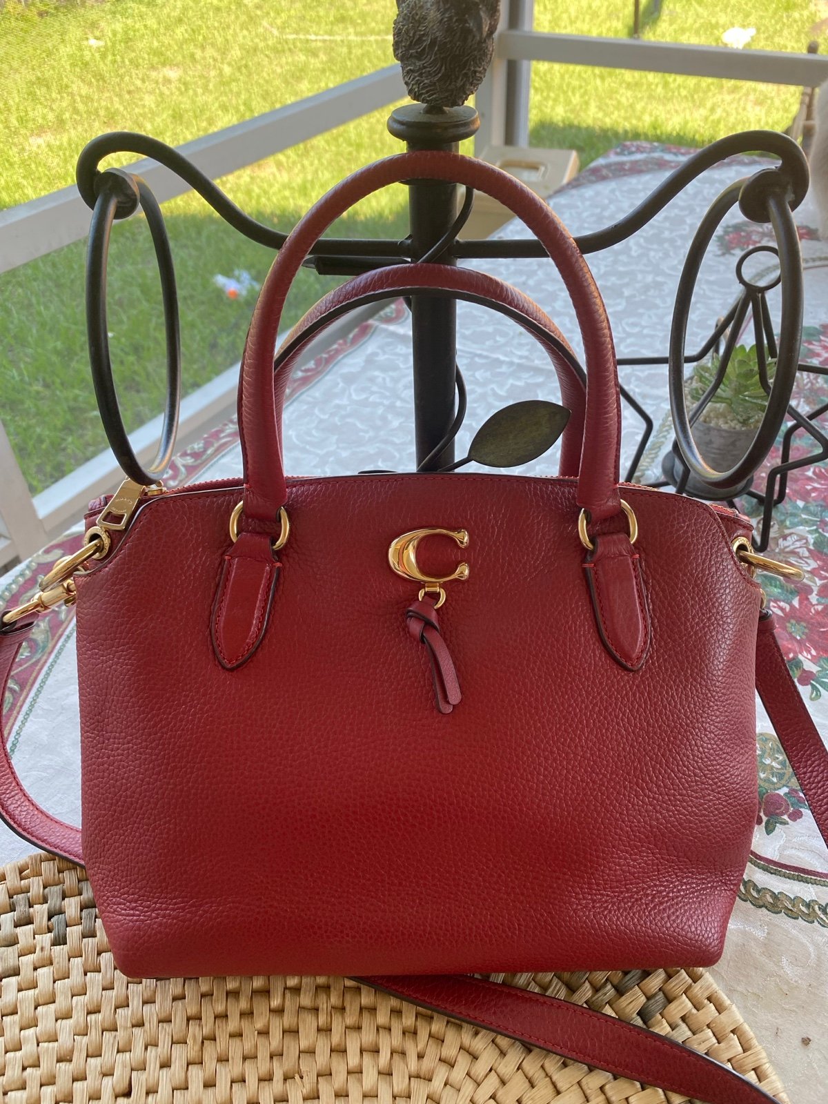 Coach 1317 red purse