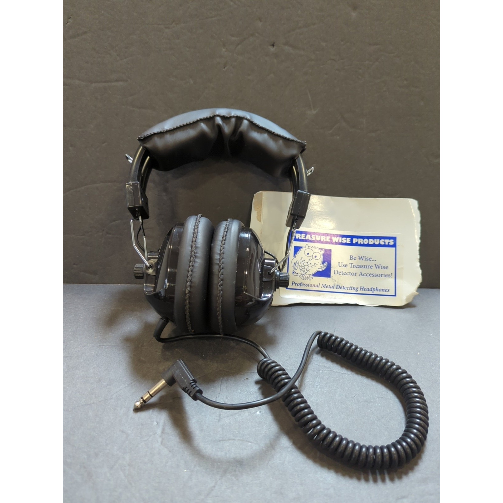 Treasure Wise Stereo Volume Control Metal Detector Headphones Straight 1/4 Jack