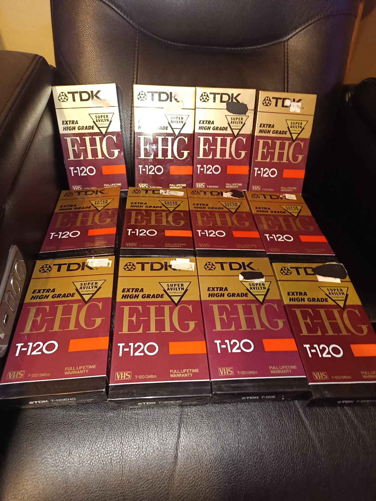 Lot of 12 TDK E-HG T-120 new blank cassette tapes