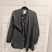 Seeker a sym gray button up shirt