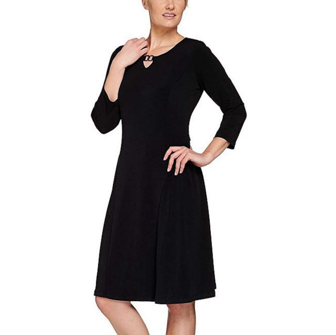 Susan graver top black dress