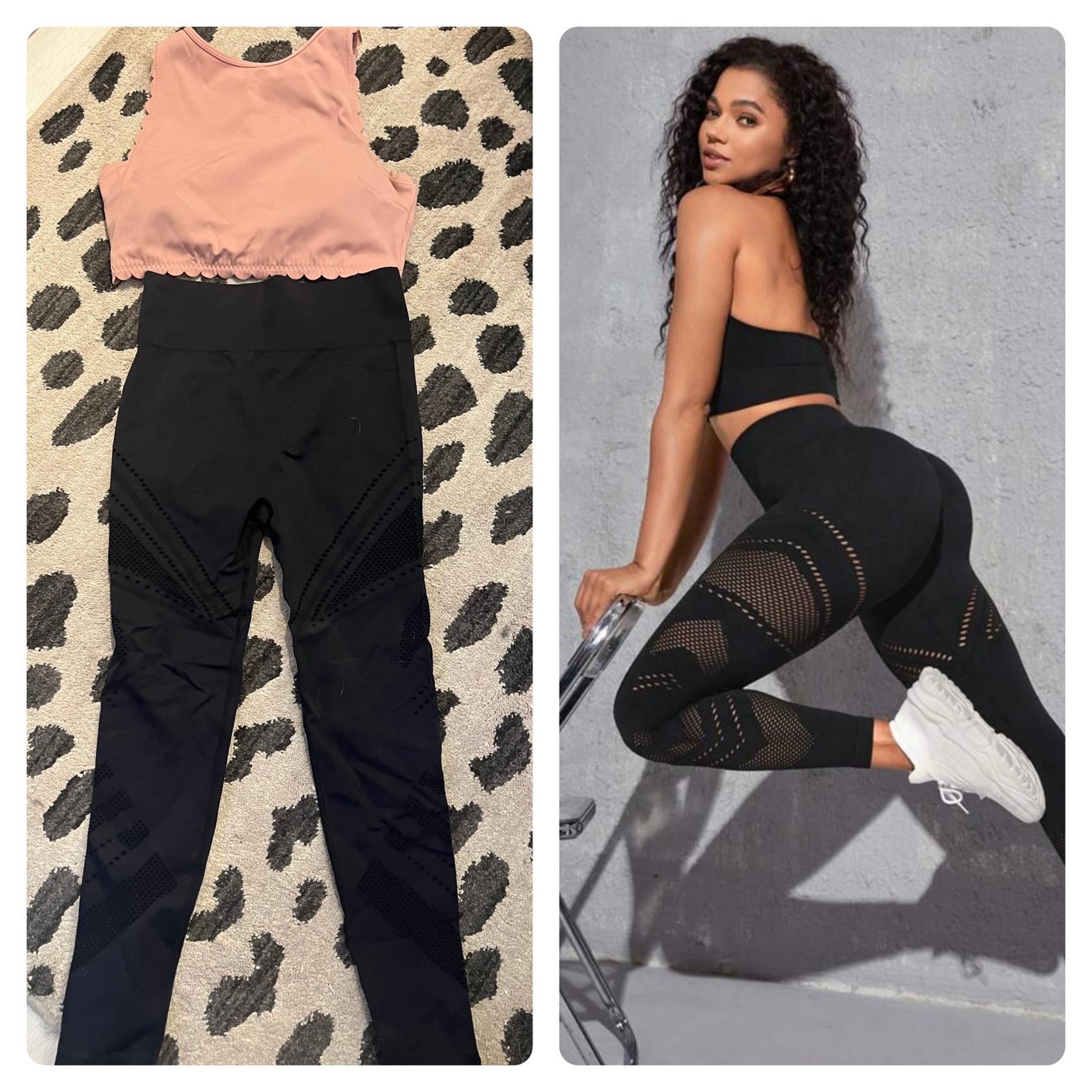 A cute gym fit. Top MEDUM Bottom SMALL but runs large