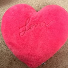 Taylor Swift hot pink heart plush loverthrow pillow nwot