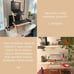 Modern wooden standing desk, scaffolding desk, laptop stand