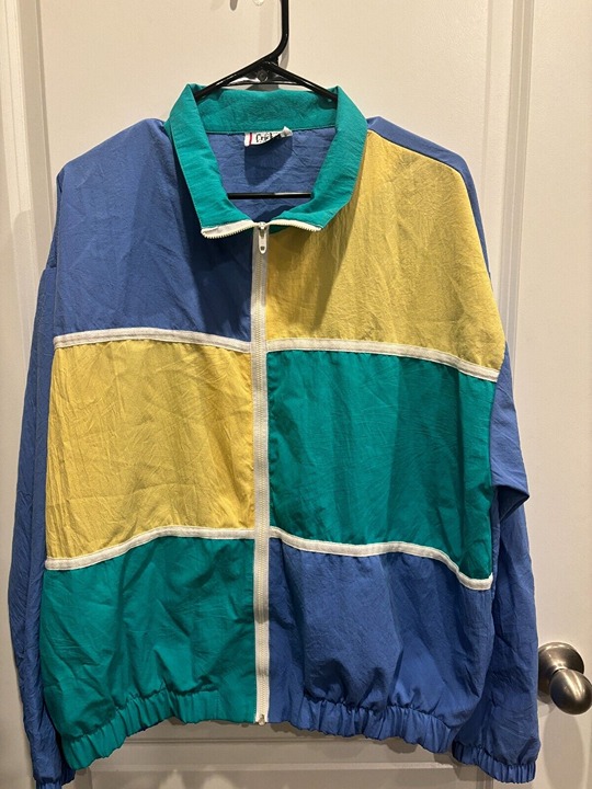 Cricket Lane Windbreaker Jacket Women's 80's Colorblock