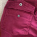 Joie Jeans Okana Skinny Ankle Crop Stretch Cargo Utility Pants Pinkish Red Berry