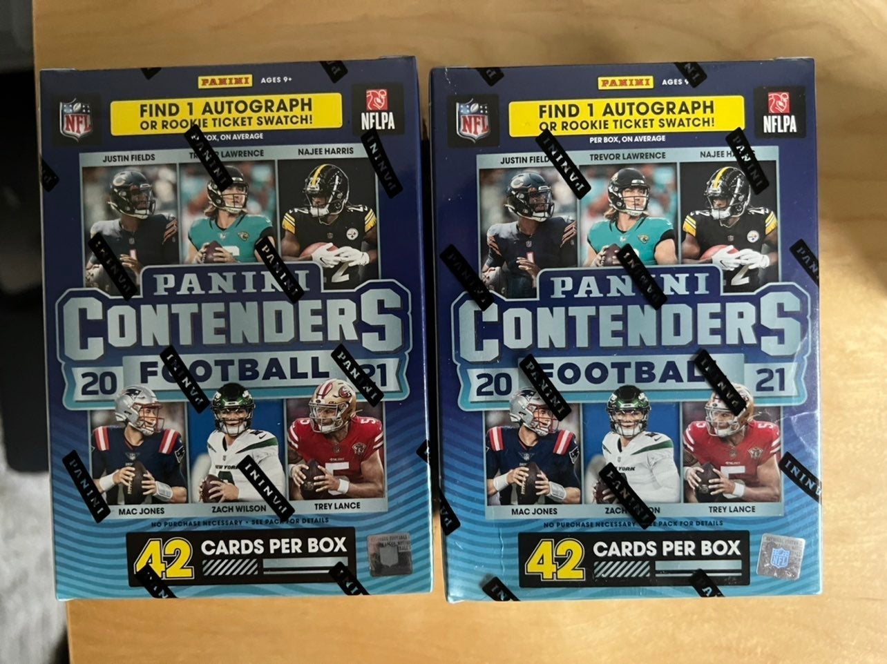 2021 Contenders Football Blaster Box (2) - Rookie Auto?