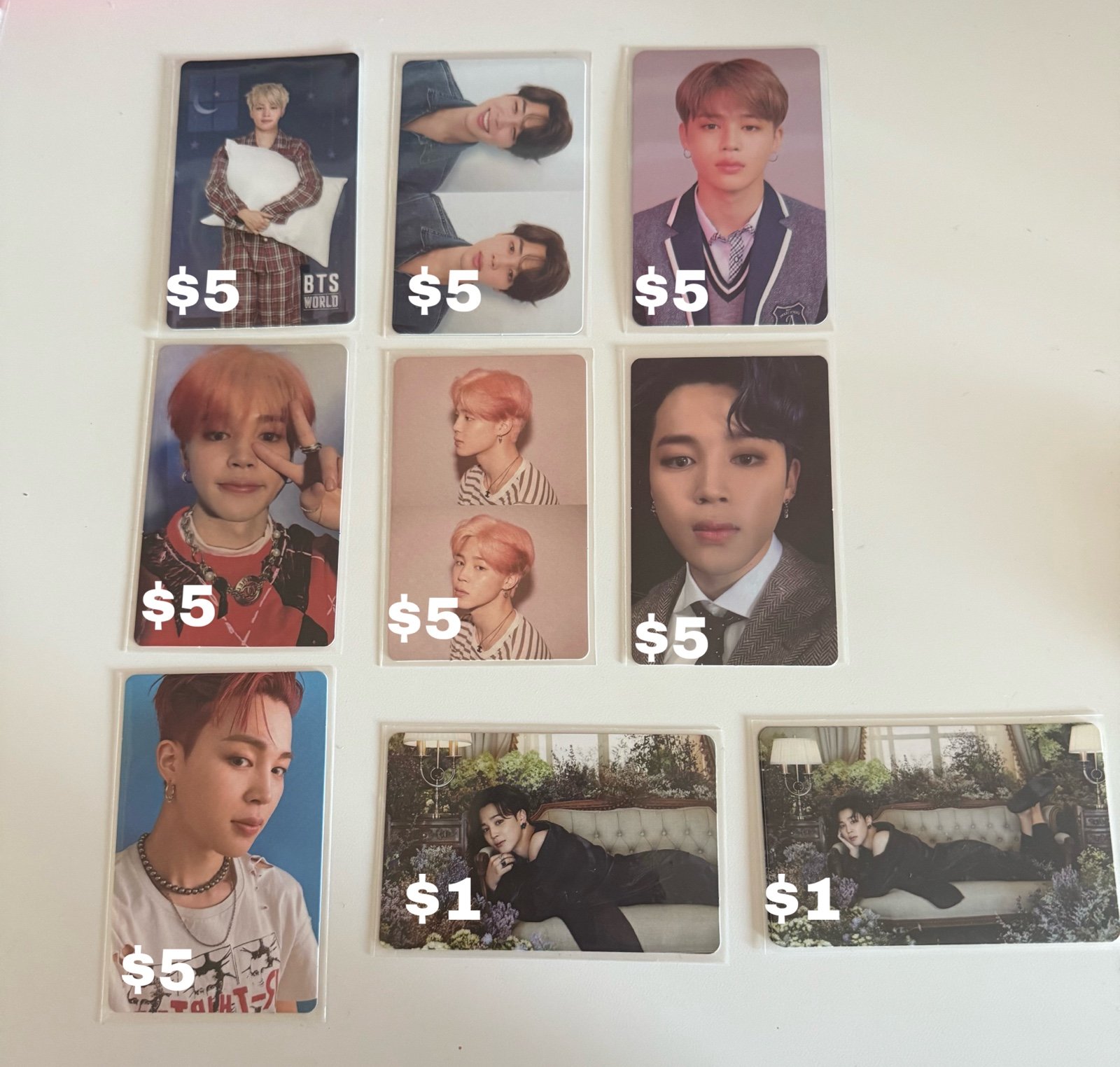 BTS JIMIN PHOTOCARDS