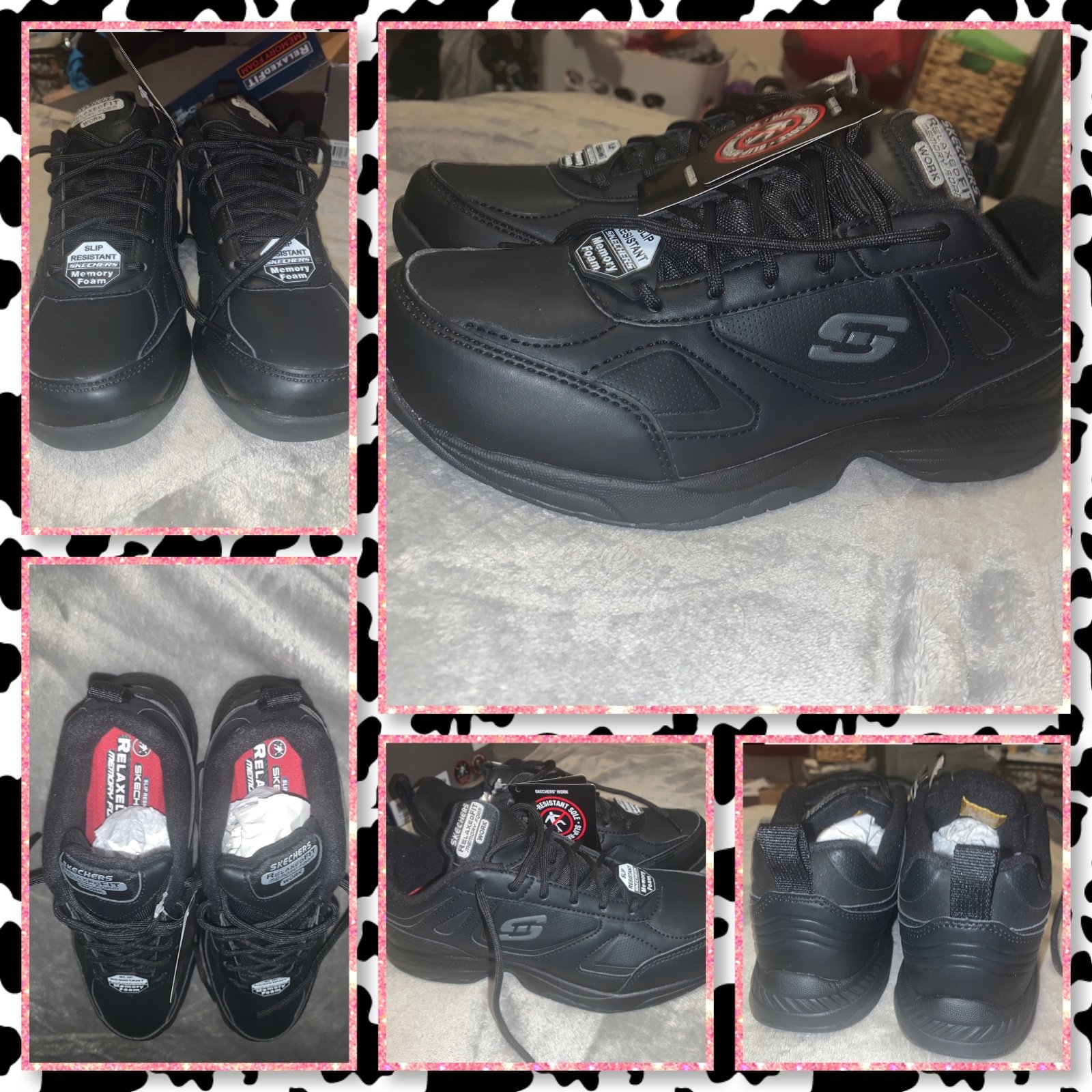SKECHERS size 8.5 slip resistant women’s work shoes brand new in box with tags