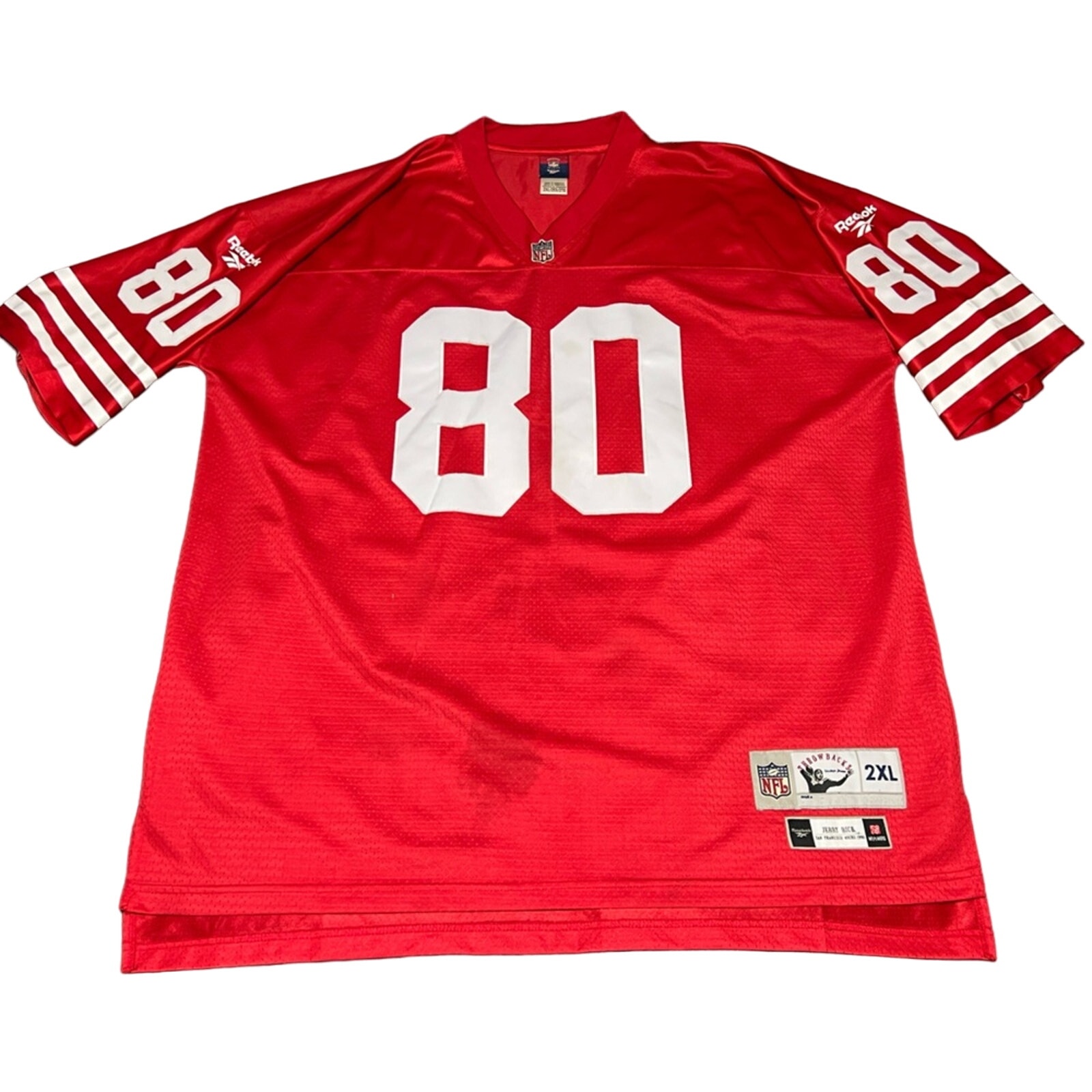 Jerry Rice San Francisco 49ers Jersey Reebok Vintage Vtg GRIDIRON CLASSIC 2XL