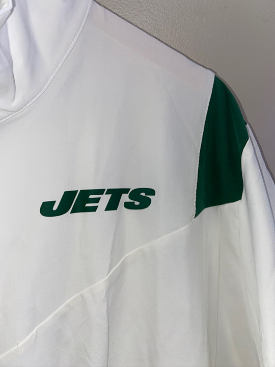 Nike New York Jets Team Issue On Field Sideline 1/4 Zip Jacket Mens 2XL CW9167