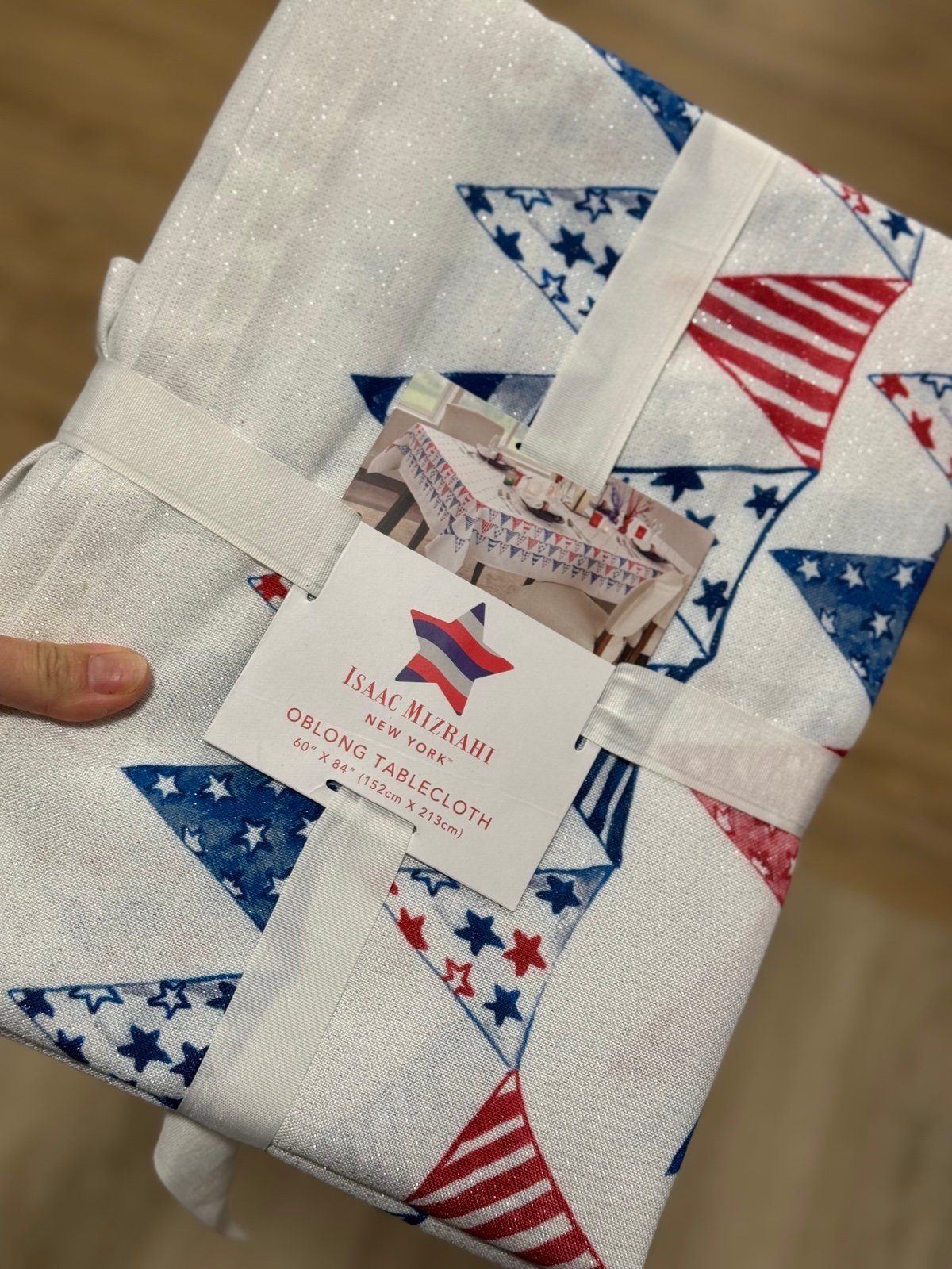 issac Mizrahi patriotic table cloth