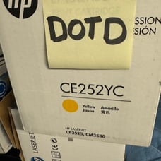 HP CE252YC (CE252a) Yellow Toner Cartridge Genuine New Sealed **