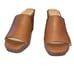 Jessica Simpson Sheyna Wedge Slides Brown Size 6M Vegan Leather NWOT 4” Wedge