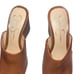 Jessica Simpson Sheyna Wedge Slides Brown Size 6M Vegan Leather NWOT 4” Wedge