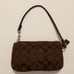 Coach Signature Wristlet Chocolate Brown Vintage.♡♡