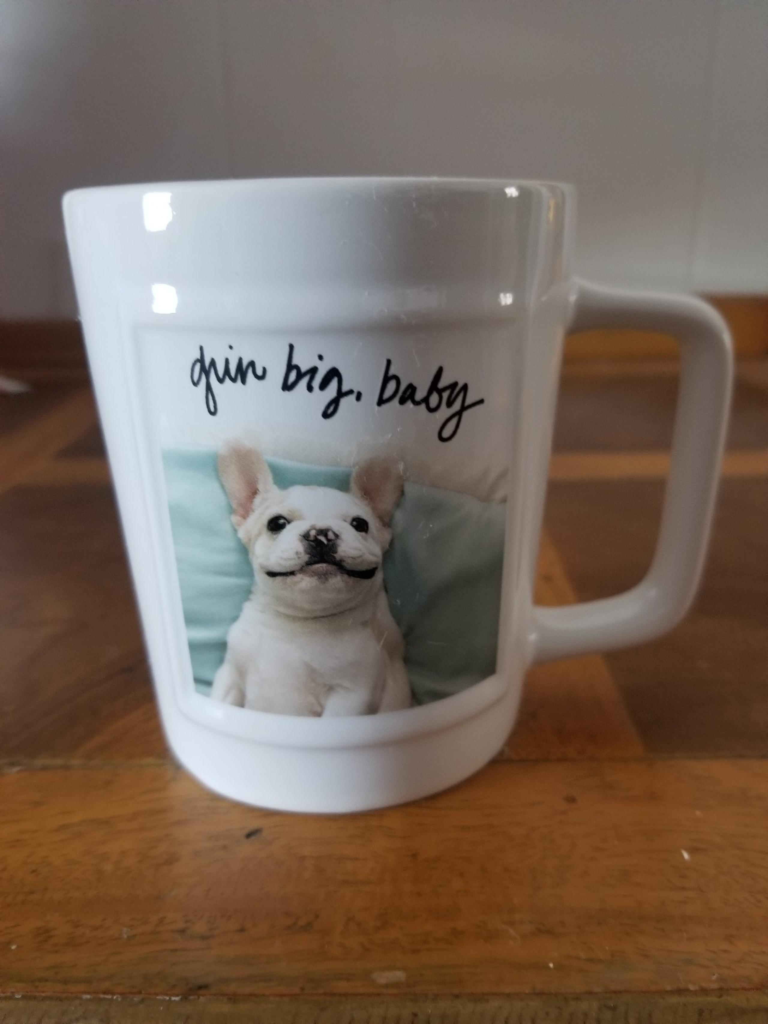 Hallmark Ashley Garcia French Bulldog Grin Big Baby Coffee Mug