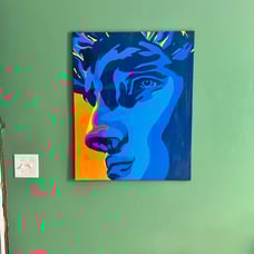 24x36 homemade Ancient Greek pop art painting