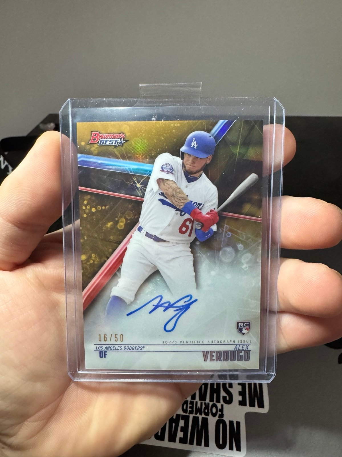 Alex Verdugo Rookie Gold Refractor Auto /50