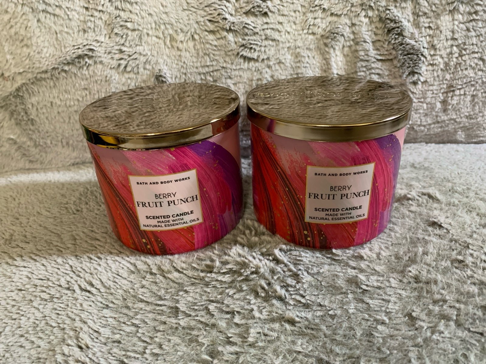 Bath and Body 2 new 3 wick candles