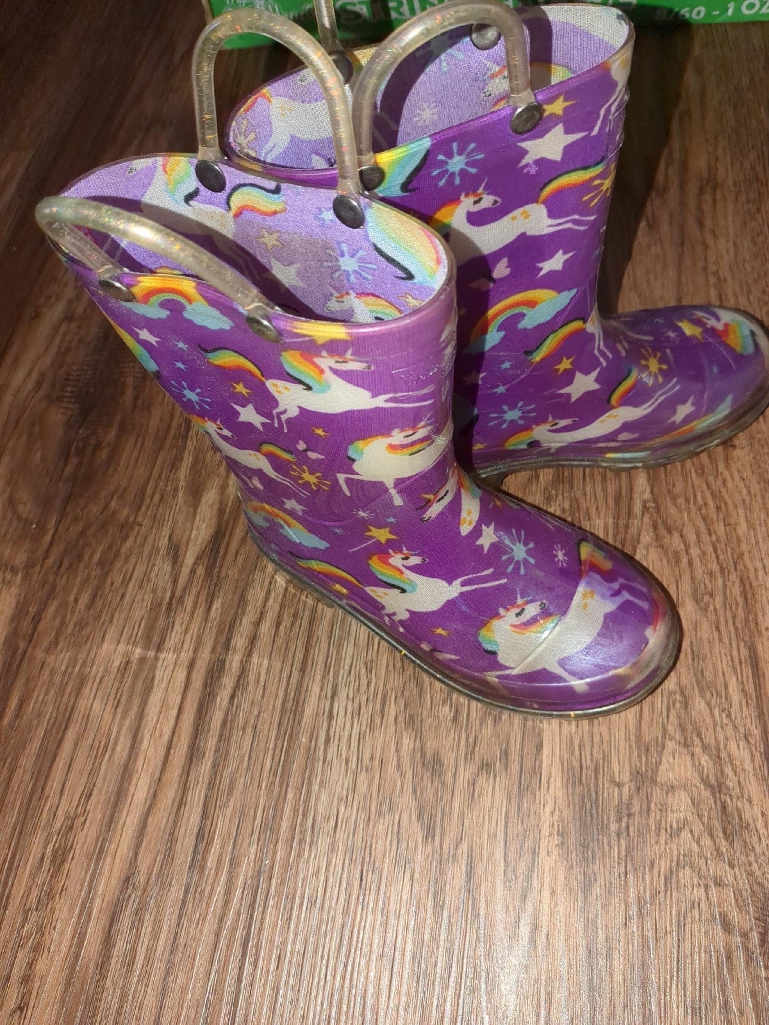 Rain Boots, unicorn light up!