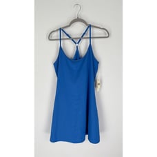 Max Studio Performance Womens Solid Athletic Gym Dress Size Medium Blue NWT