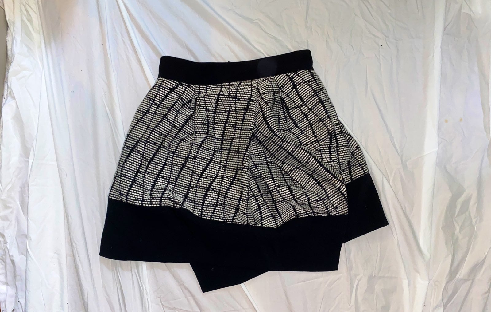 pleated mini skirt