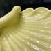 Vintage ABINGDON USA Pottery Clam Shell Center Dish Tray Bowl Platter Green 12”