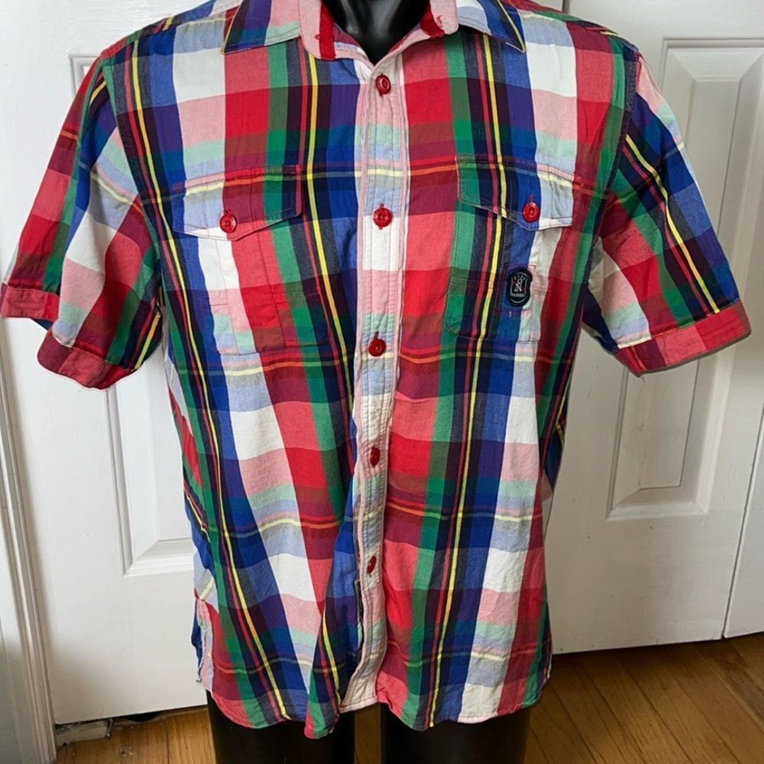 Y2K Mens Large Parish button up casual shirt vintage quality