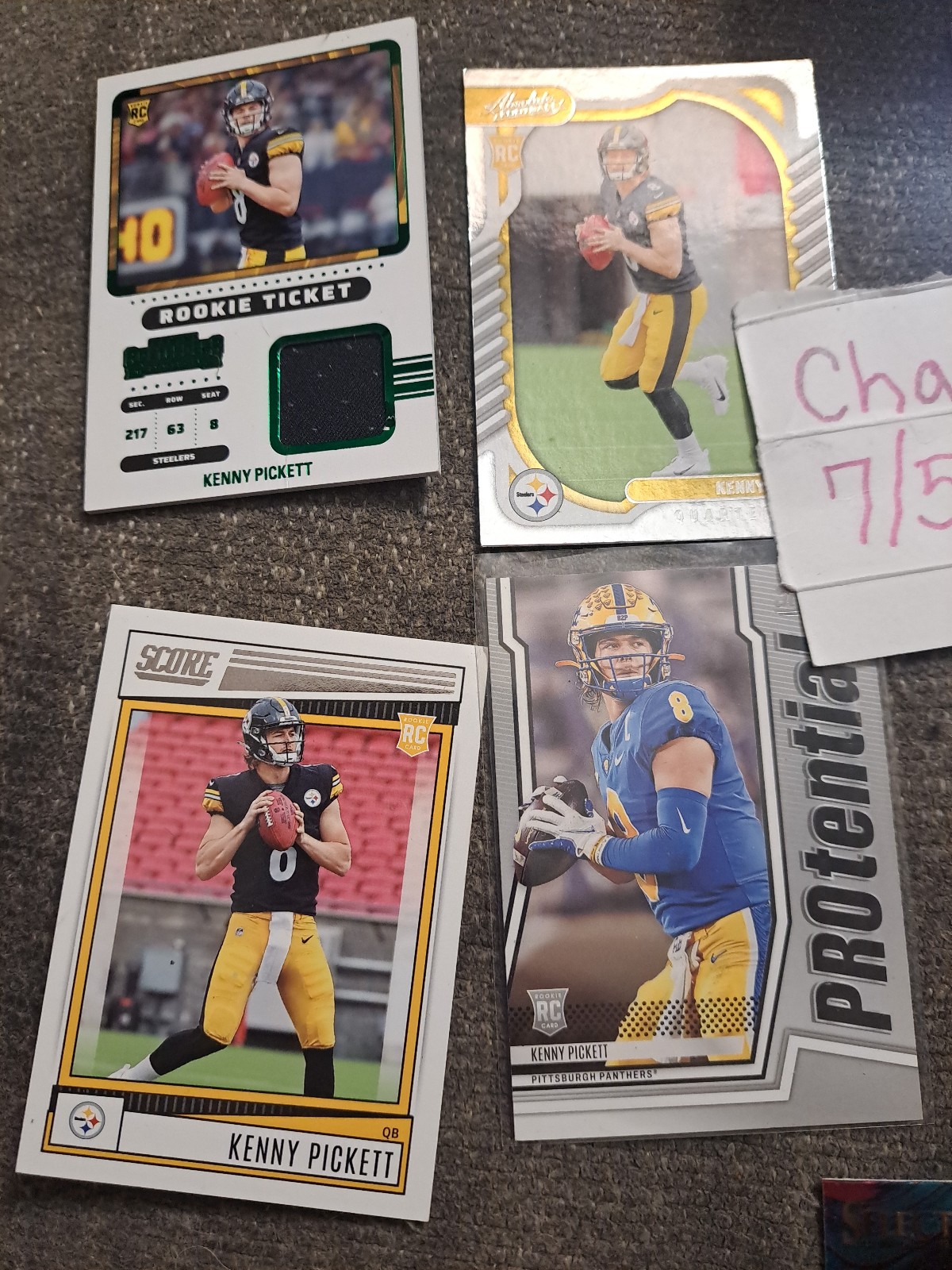 Lot of 10 kenny pickett rookie cards