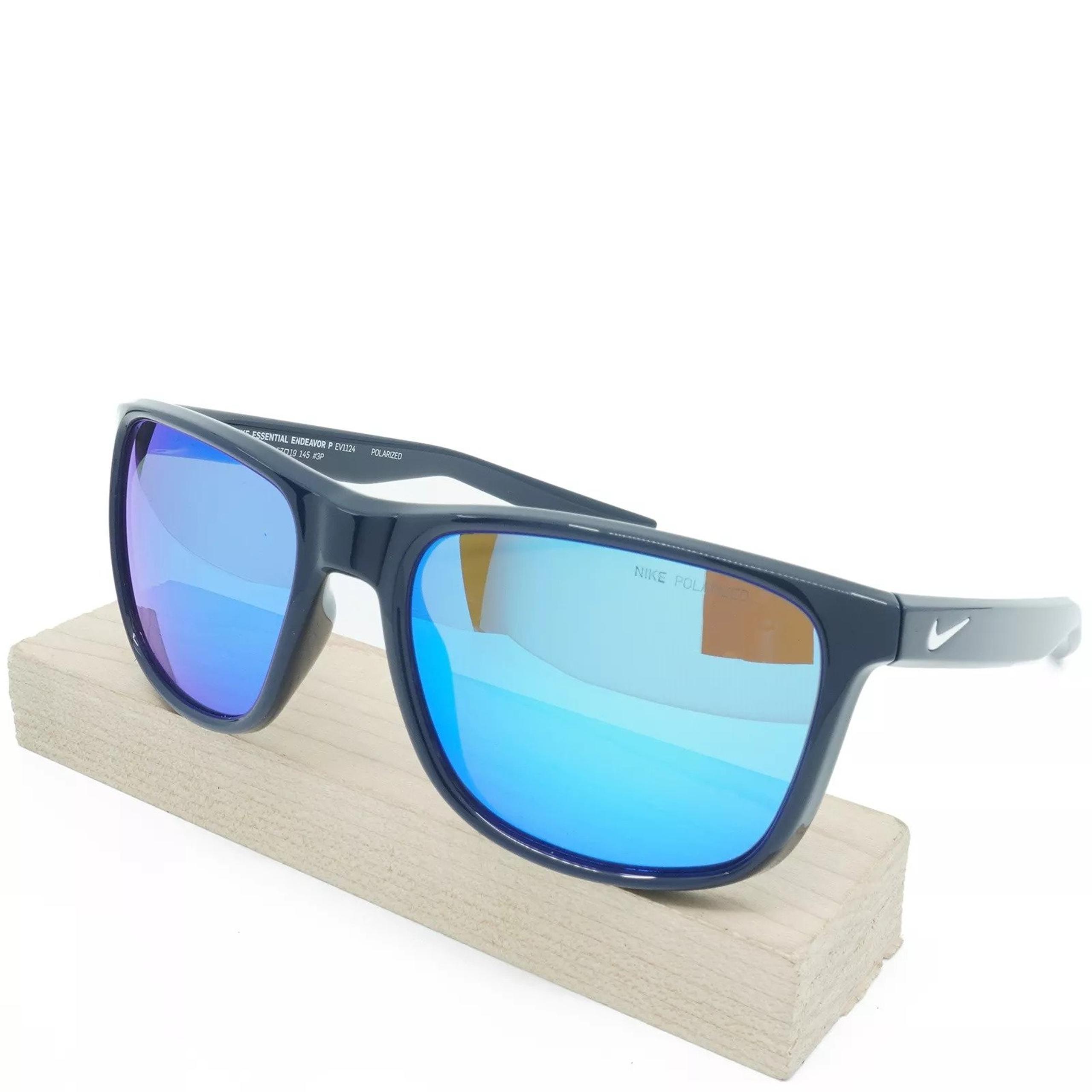 Nike Mens ESSENTIAL ENDEAVOR P MI Polarized Sunglasses Obsidian/Grey [EV1124-451
