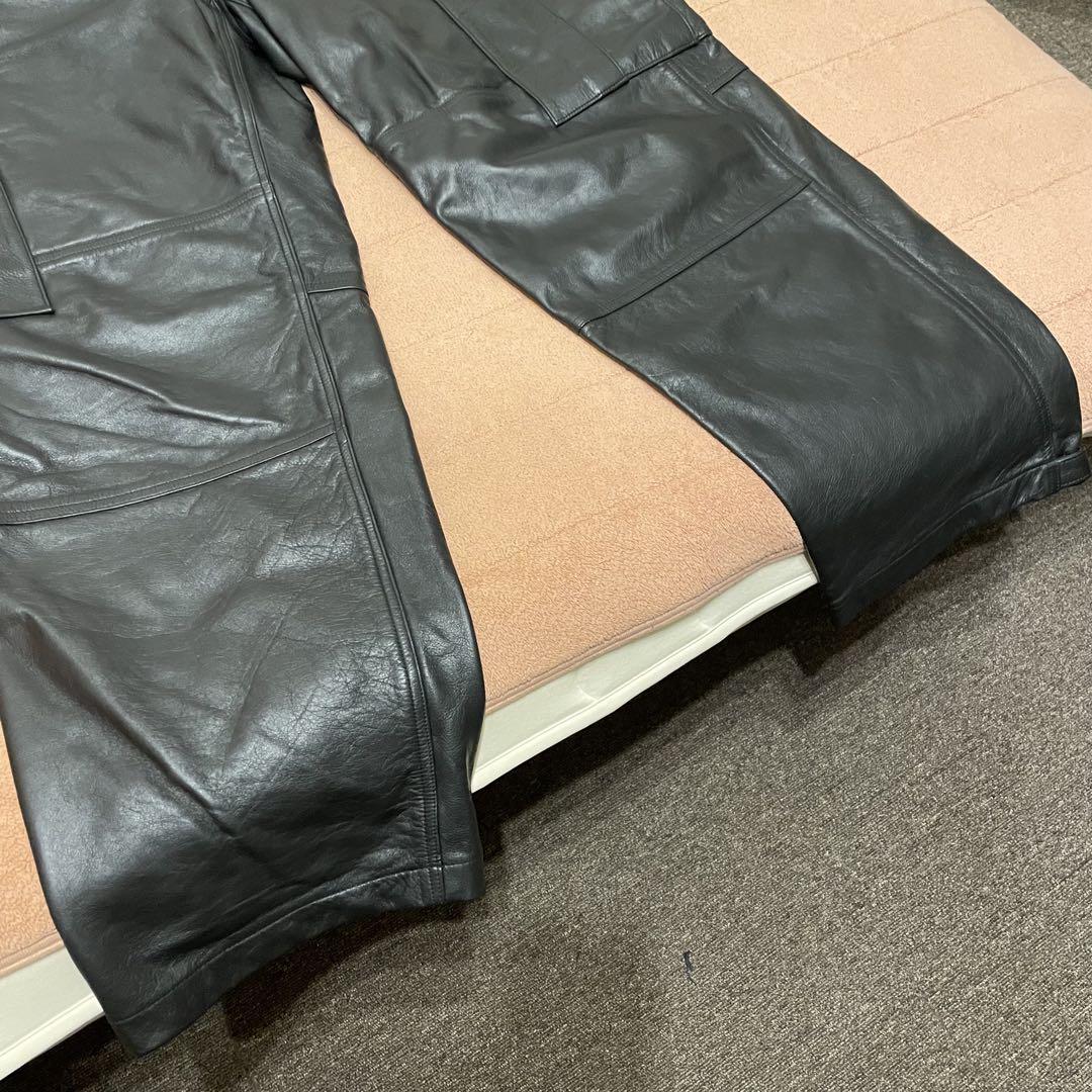 STUSSY MILITARY CARGO LEATHER PANT