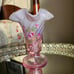 Fenton 100th Anniversary Pink Opalescent Glass Vase