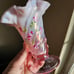Fenton 100th Anniversary Pink Opalescent Glass Vase