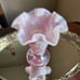 Fenton 100th Anniversary Pink Opalescent Glass Vase
