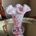 Fenton 100th Anniversary Pink Opalescent Glass Vase