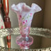 Fenton 100th Anniversary Pink Opalescent Glass Vase