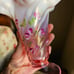 Fenton 100th Anniversary Pink Opalescent Glass Vase