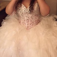 white prom dress