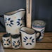 Temptation Old World Pitcher Salt Pepper Creamer Spreader Garlic Keeper Flower